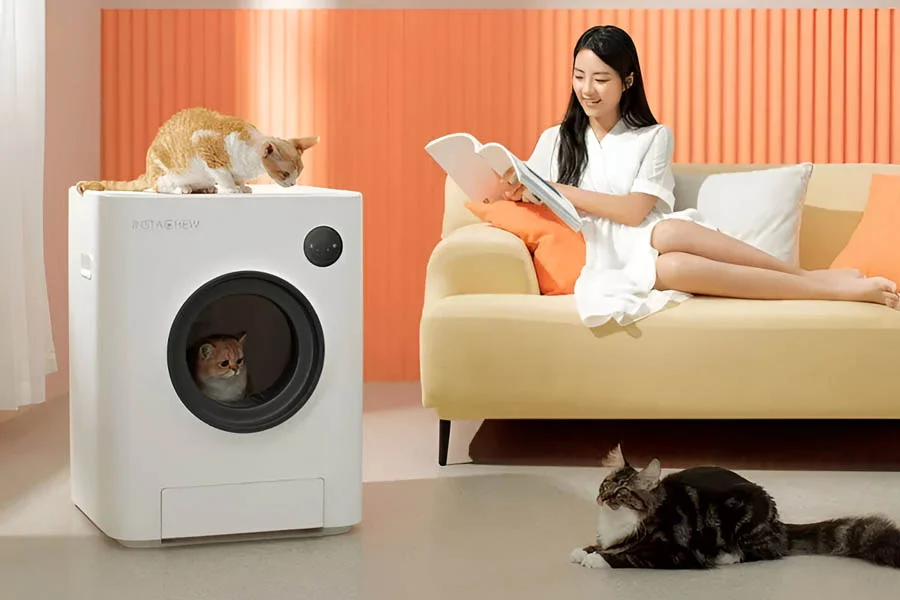 small automatic litter box